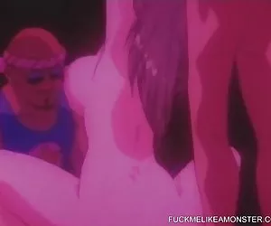  este pechos grandes hentai chica se pone a sí misma un golpe duro