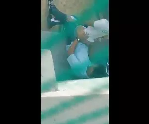  cámaras ocultas a la mierda en el patio