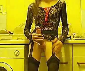 Crossdresser grande de la protuberancia lesvianas
