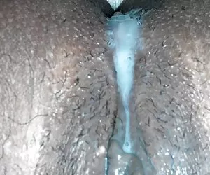 Creampie  goteo de la esposa del coño
