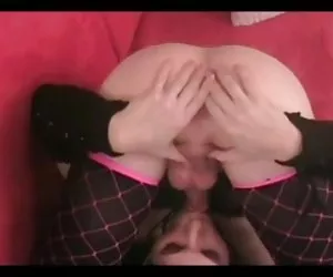 Travesti  selfsucking