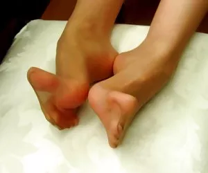 Tan pantimedias pies xxx anal