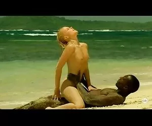 Vajar videos porno joven rubia chica blanca con negro amante en la playa - interracial